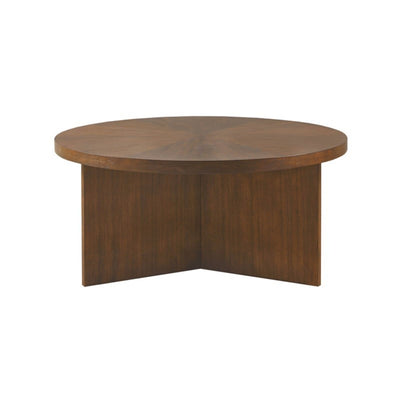 Round Coffee Table With Solid Veneer Top
