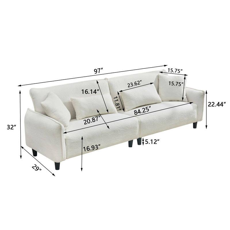 Teddy Velvet Sofa, Soft & Comfortable