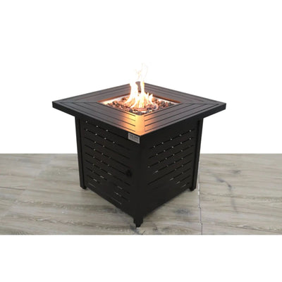 Propane & Gas Fire Pit Table - Black