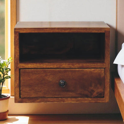 Solis - 1 Drawer Wall Mounted Nightstand