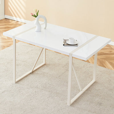 Industrial Rectangular Dining Table For 4 - 6 People