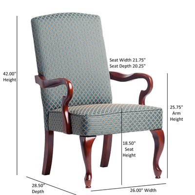 Delaney - Elegant Gooseneck Arm Chair With High Back