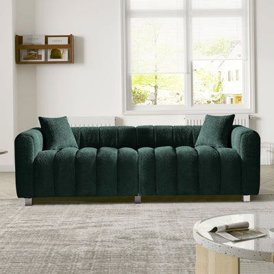 Modern 3 Seater Sofa With 2 Pillows