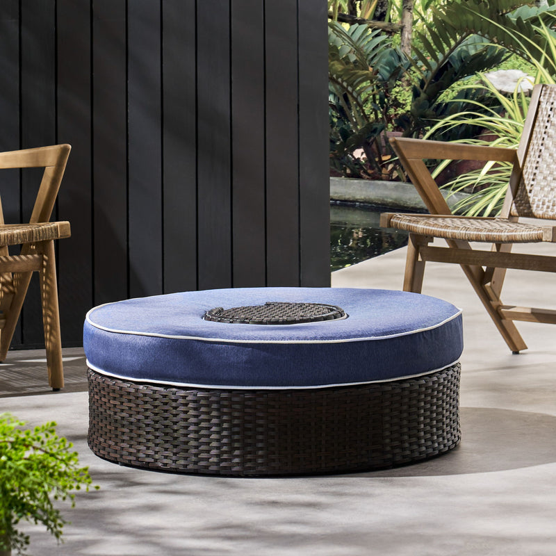 Madras - Ottoman With Ice Bucket