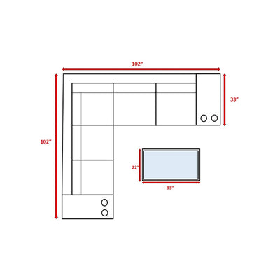 Outdoor Wicker Sectional With Weather Resistant Cushions And Table