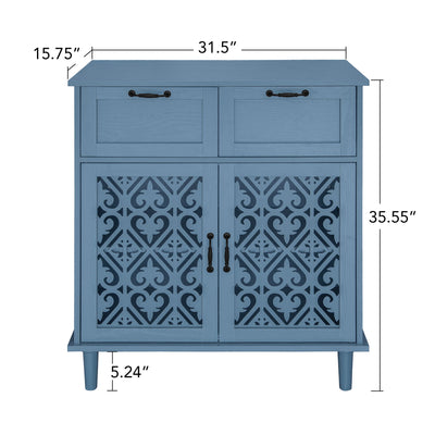 2 Door 2 Drawer Elegant Cabinet