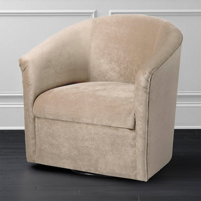 Eden - Swivel Chair With Microfiber Upholstery And Hardwood Frame