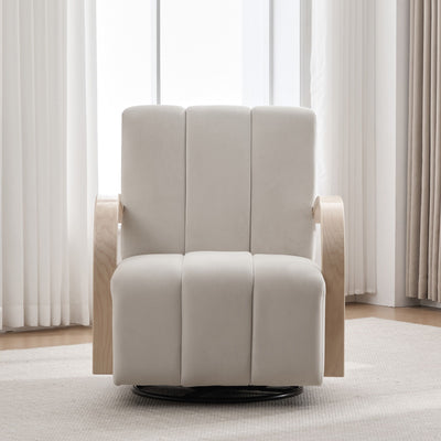 360° Swivel Accent Chair With Armrests
