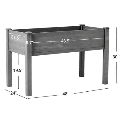 Raised Garden Bed With Legs, Elevated Planter Box For Outdoor Plants