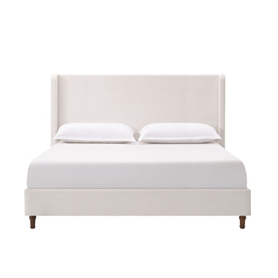 Harper - Tall Headboard Upholstered Bed / High Headboard / Elegant Simplicity / No Box Spring Needed