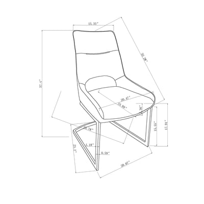 Sally - Dining Chair (Set of 2) - Gray