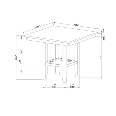 Claui - Bar Table And Bar Stools - Natural