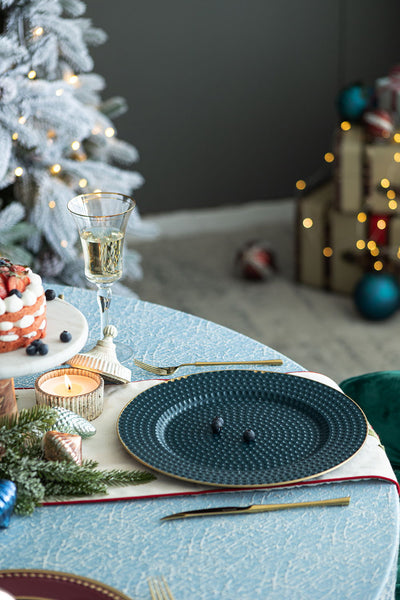 Polypropylene Charger Plate (Set of 8) - Blue