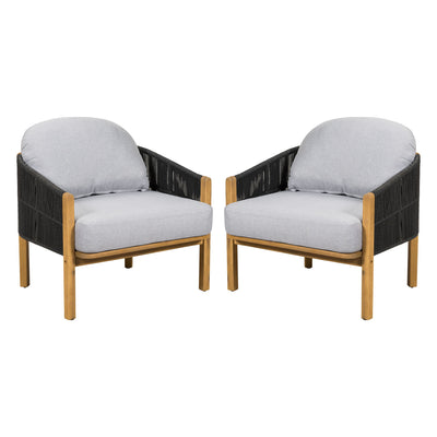 Grotta - Outdoor Wood Club Chair (Set of 2)