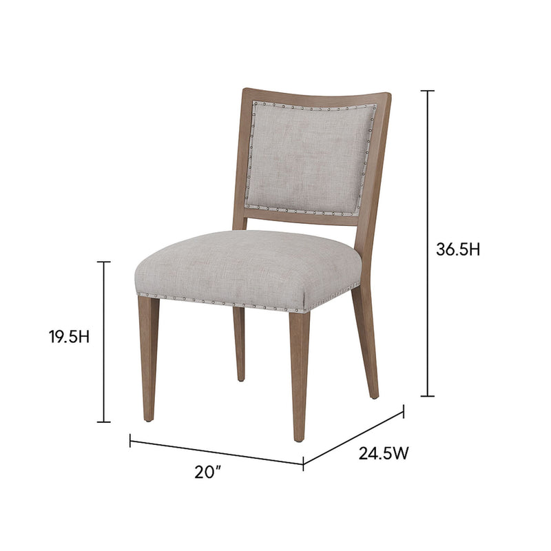 Oversized Side Dining Chair (Set of 2) - Sand
