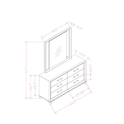 Star - Dresser - White