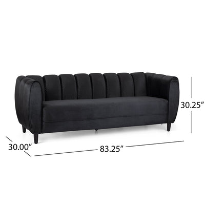 Miranda - Modern Glam Velvet 3 Seater Sofa