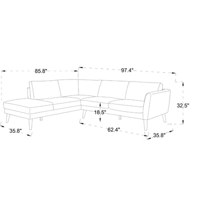 Benson - Sectional Sofa With Chaise
