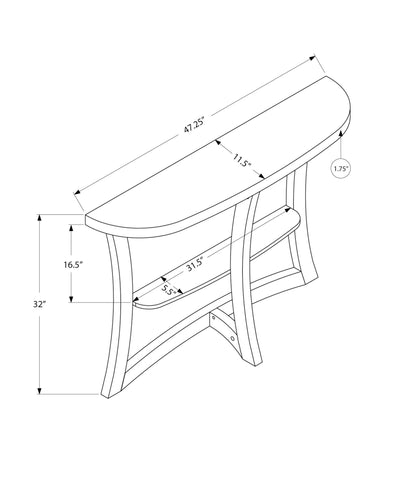 Accent Console Table For Entryway, Stylish - Taupe
