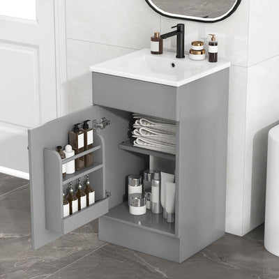 Bathroom Vanity With Sink, Cabinet With Adjustable Shelf