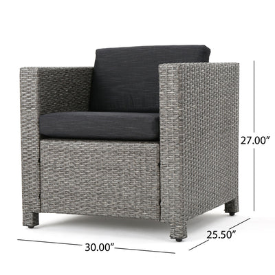 Stylish Outdoor Club Chair With Weather Resistant Cushions