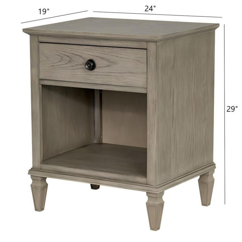 Victoria - Nightstand With Open Storage