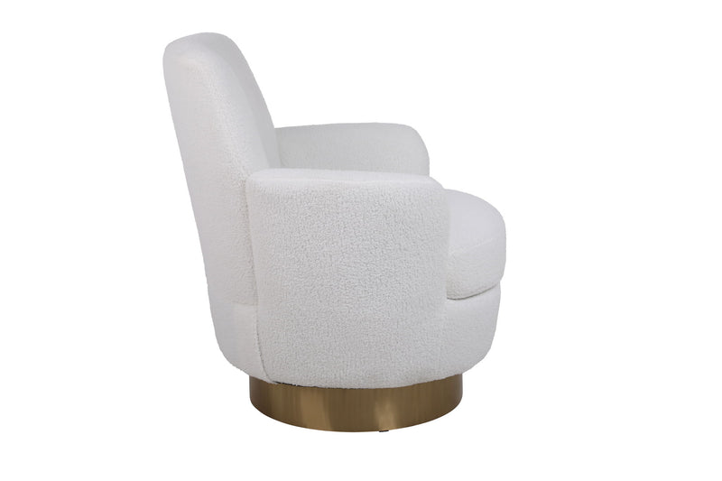 Teddy Swivel Barrel Chair, Swivel Accent Chairs Armchair For Living Room