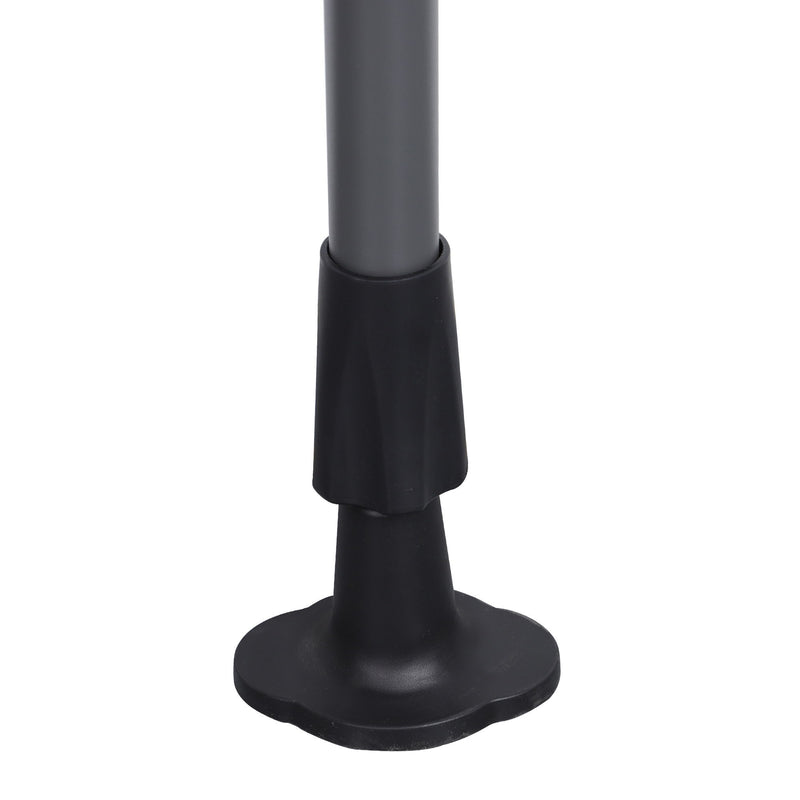 Manual Retractable Patio Awning, UV Resistant Polyester Sun Shade With No Drill Installation