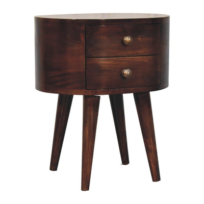 Rounded Bedside Table