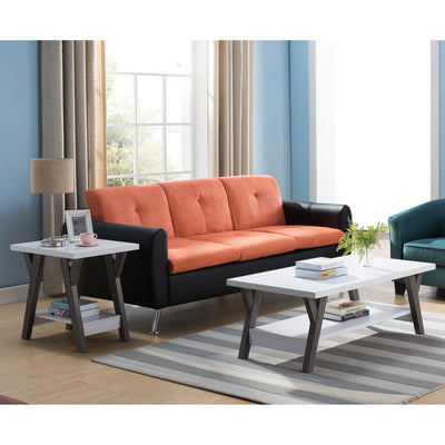 Compact Modern 2 Tier End Table