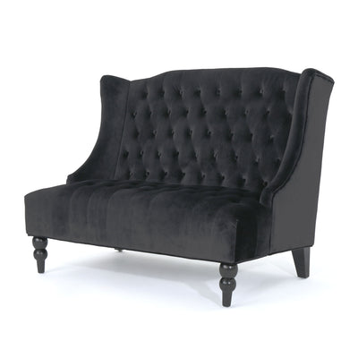 Nurturing - Upholstered Loveseat With Wing Back And Diamond Tufting