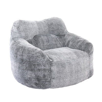 Beanbag Sofa Chair With Armrests Stuffed High Density Foam