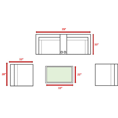 Comfortable Modern Patio Rattan Sectional Set With Cushions