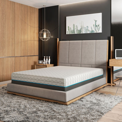 Copper Lux - 12" Soft Memory Foam Mattress With Phase Change Cooling Fabric