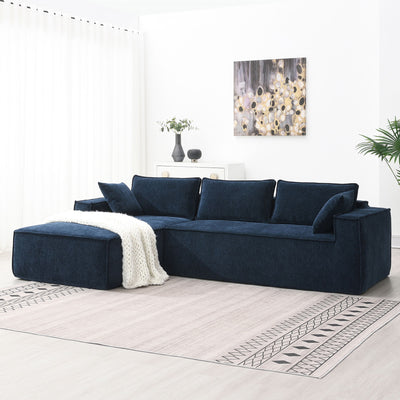 Free Combination Minimalist Style Modular Sectional, Wrinkle Resistant Couch Set L Shaped Compressed Sofa For Living Room