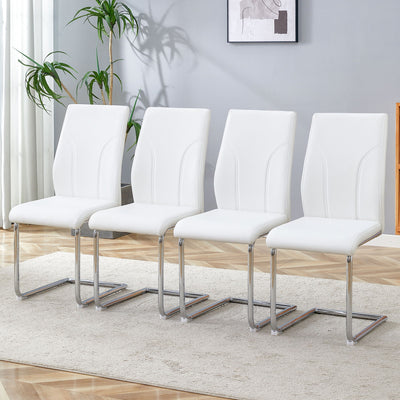 Modern Dining Chairs With High Backrest And Sturdy Legs