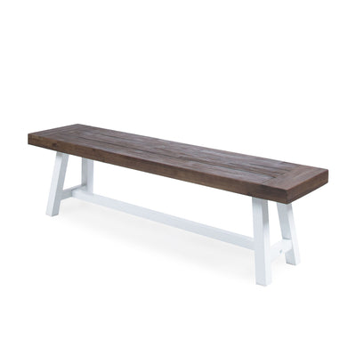 Tranquilizer - Outdoor Acacia Wood Bench With Slat Panel Design