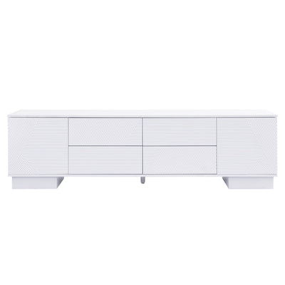 Modern TV Stand With Storage Cabinets, 4 Drawers