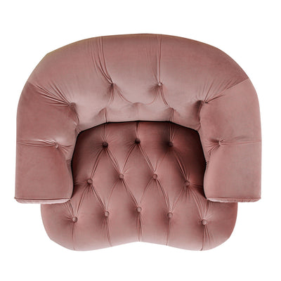 La Rosa - Victorian Tufted Upholstered Accent Chair