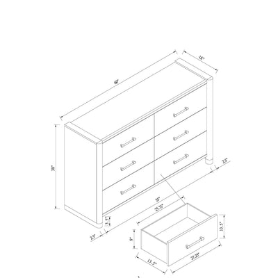 Sarai - Dresser With Spacious Drawers - Brown