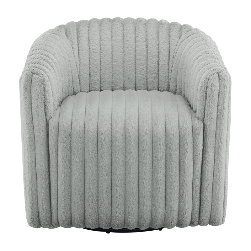 Alexa Barrel Swivel Chair - Grey