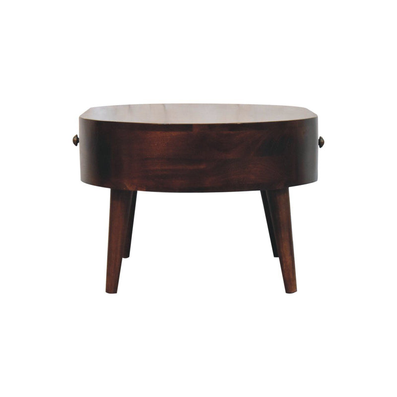 Rounded Wood Table
