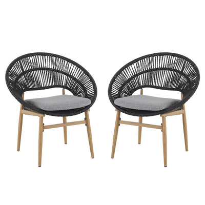 Cyril - Outdoor Papasan Style Dining Chair (Set of 2)