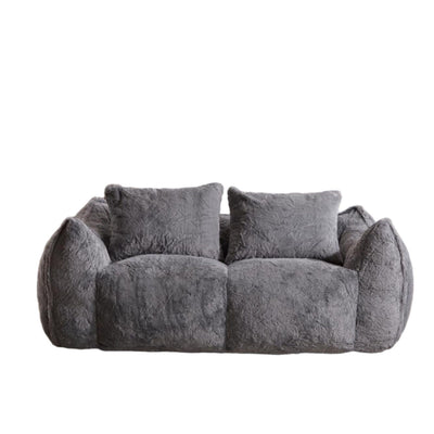 Giant Bean Bag Couch, Ultra Soft Fluffy Loveseat For Living Room