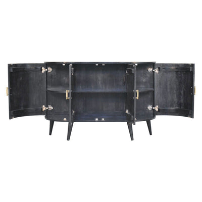 Quad - T Bar Cabinet - Ash Black