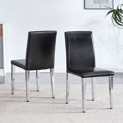 Elegant Upholstered Chairs & Metal Legs