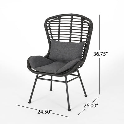 Calypso - Outdoor Chair With Water Resistance Cushion And Iron Frame