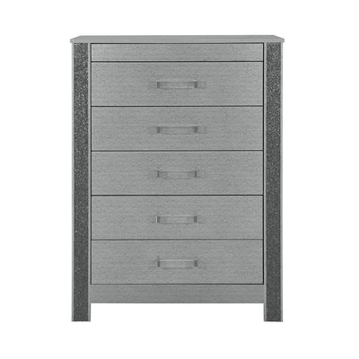 Lorenzo - Chest With Hidden Jewelry Compartment And Bar Handle - Silver