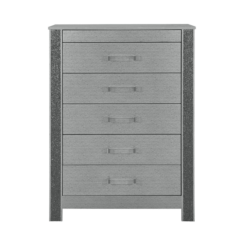 Lorenzo - Chest With Hidden Jewelry Compartment And Bar Handle - Silver