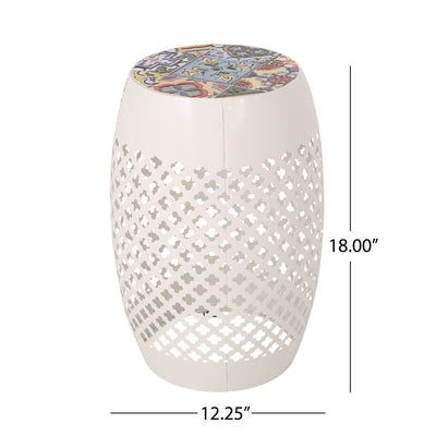 Roswell - Outdoor Side Table With Mosaic Tile Top